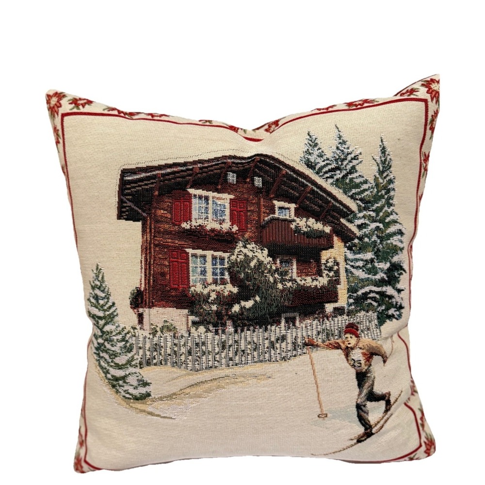 Hines of Oxford‎ Ski Chalet Pillow New